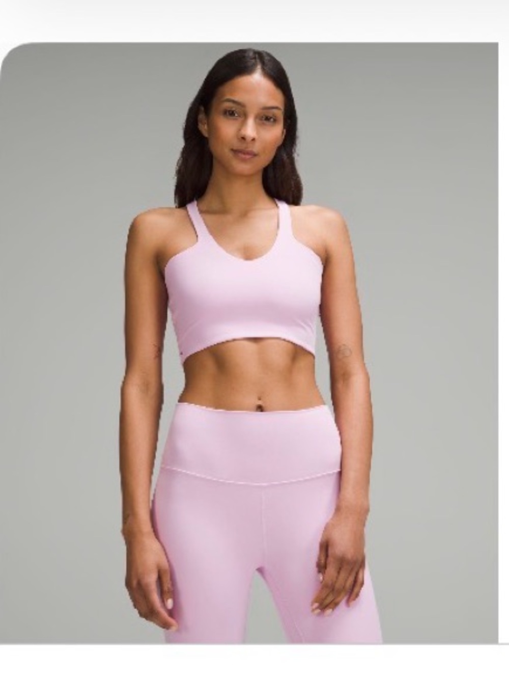 Lululemon Vita Pink Bend This Women's Sports Bra (XXS/XS)